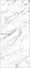 1AGN Нефи белый узор серебро (Белый матовый RAL 9003 профиль)