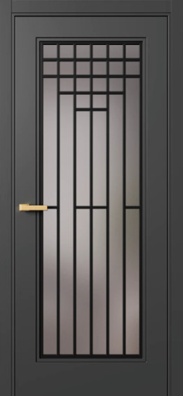 Master Mackintosh PO Грей сатинат (решетка Черный агат)