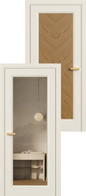 Master Wood PG (вставка Дуб Клэй)/PO Зеркало бронза (двустороннее полотно)